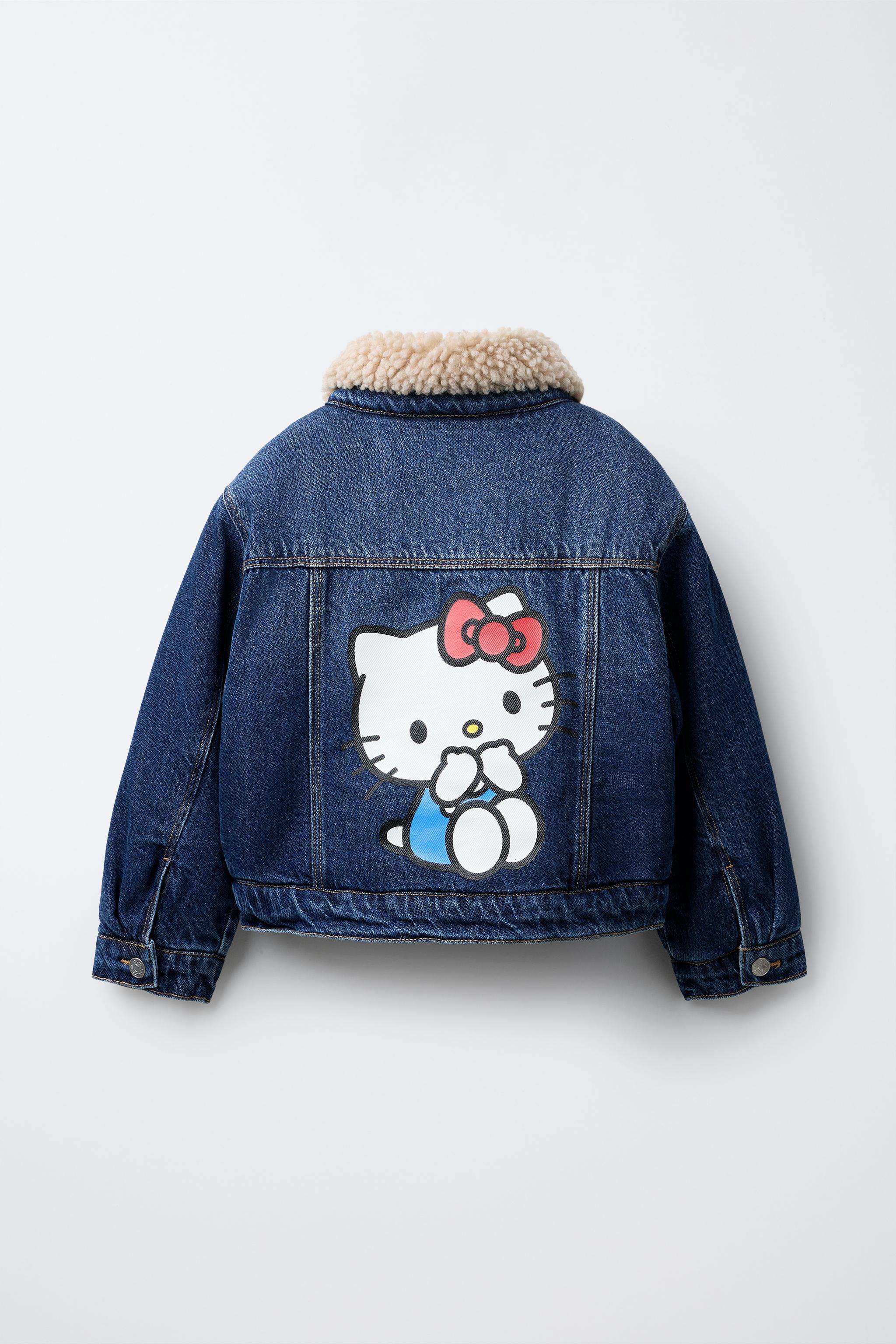 VESTE EN JEAN EFFET MOUTON HELLO KITTY © SANRIO